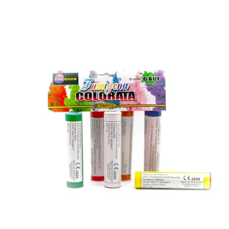 Fumigene Colorate Set 6 Bucati